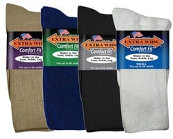 EXTRA WIDE ATHLETIC CREW SOCK