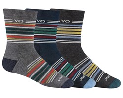 Men's Multi Stripe Cushioned Micro Crew Sock
