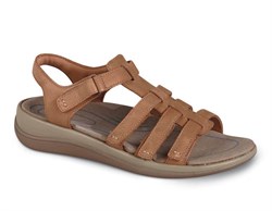 Amalfi Camel Strap Sandal BY ORTHOFEET