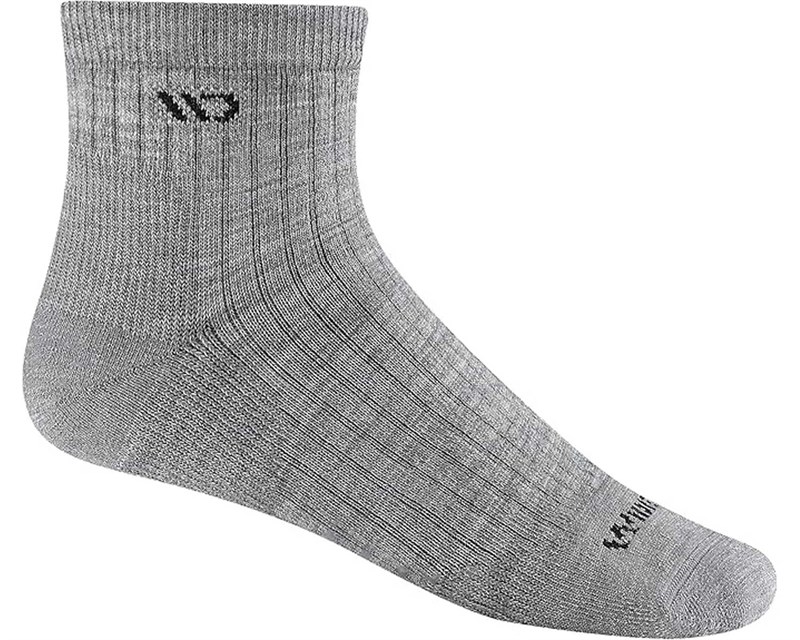 Men's Solid Cushioned Quarter Sock Grey - main