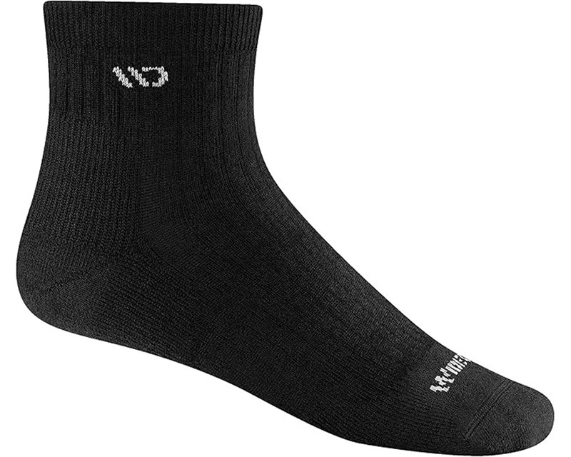 Men's Solid Cushioned Quarter Sock Black - Main