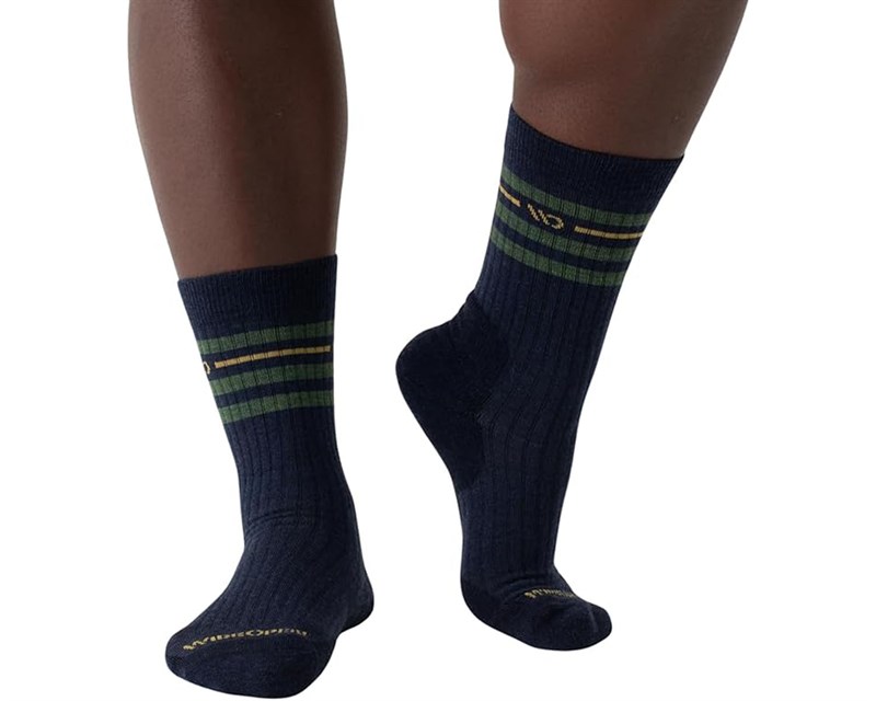 MEN'S VINTAGE STRIPE CREW SOCK DENIM - main