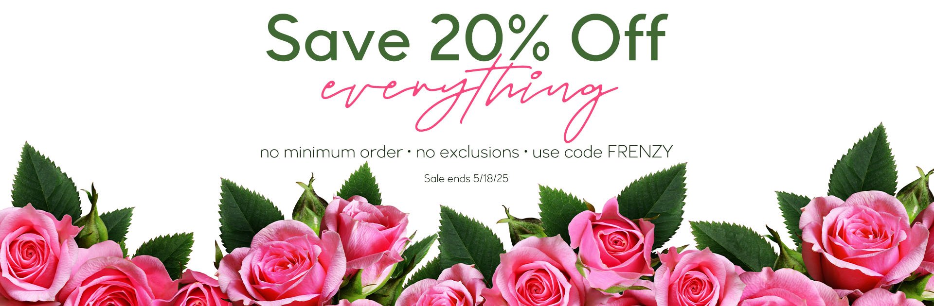 20% Off Everything with Code FRENZY